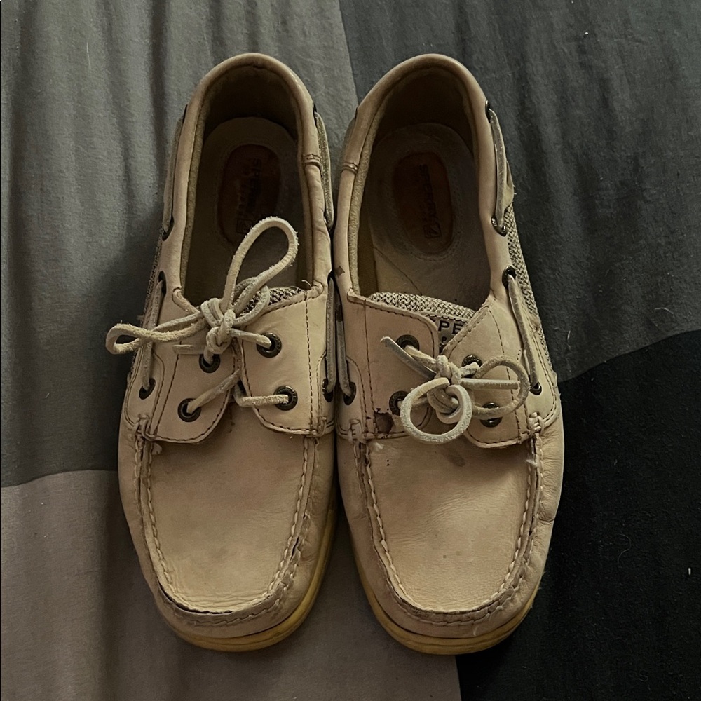 Women's Beige Boat Shoes